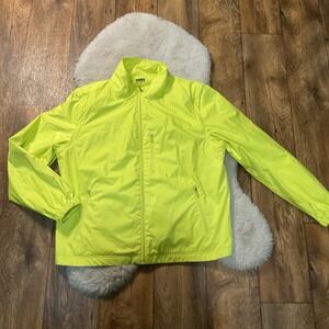 BASS OUTDOOR Women's XL Kennebec Convertible Jacket Or Vest Lime Green‎